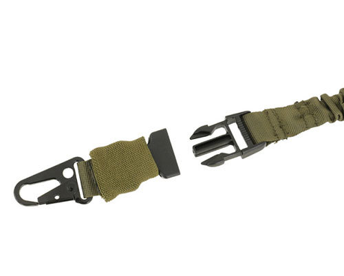 PTG 1 Point Modular Bungee Sling met quick release coyote tan od groen