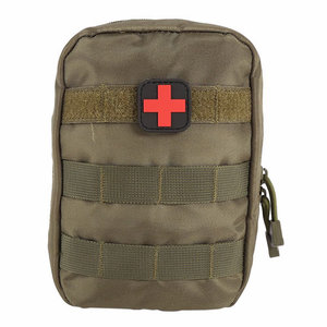 Tactical medic pouch Molle ritssluiting zipper tan od groen zwart